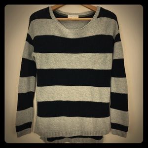 Nordstrom Cotton - Cashmere Blend Striped Sweater